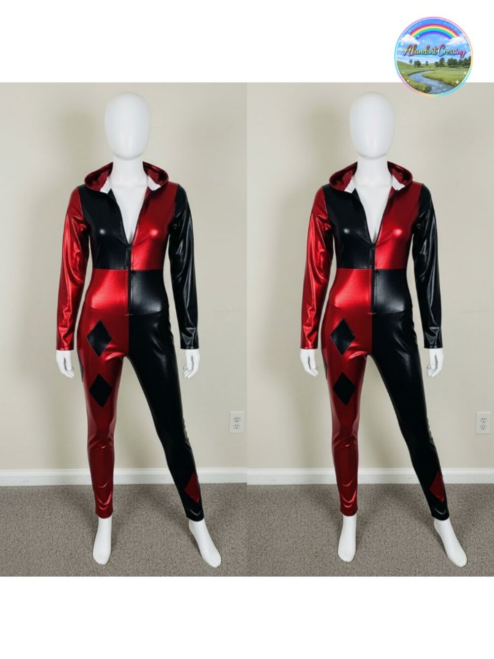 Women's Jazzy Jester Costume Dress & Mask Adult Halloween Sexy Checkered Theme